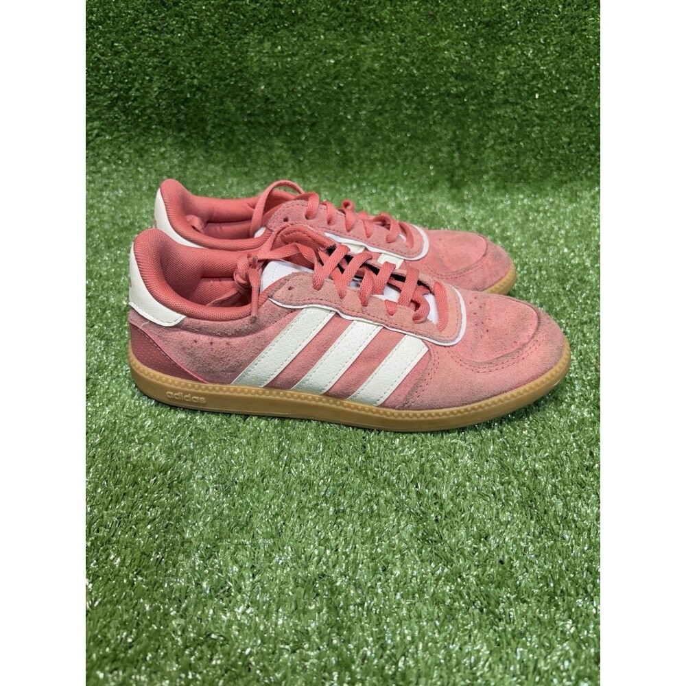 Adidas Women Breaknet Sleek Low Top Athletic Sneakers Coral/White IH5470 6